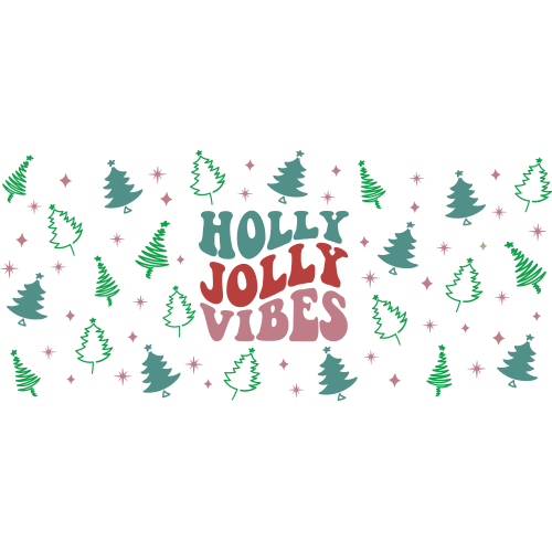 Custom UV DTF Glass Tumbler Printing by HOLLY JOLLY VIBES - Vibrant and Long-lasting Designs