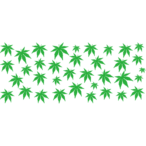 WEED - Glass Tumbler DTF Printing