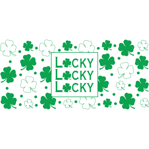 ST. PATRICK'S DAY Glass Tumbler UV DTF Printing Services - Custom Designs on Tumblers and Cups