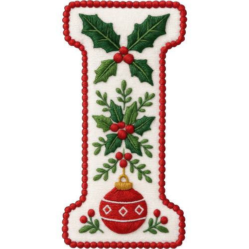 Christmas Alphabet Doodles DTF Printing Services - Custom Prints