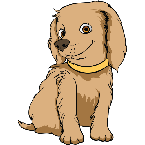 Blushing Dog DTF Sticker with Animal Fabric Design