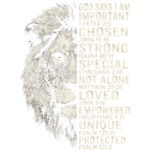 Lion with Thought DTF Animal Fabric Sticker - Custom Printing Design