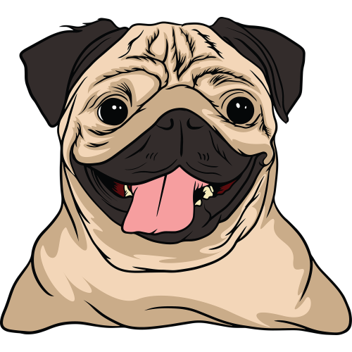 Custom DTF Printing Animal Fabric Design Sticker - Vadafone Dog