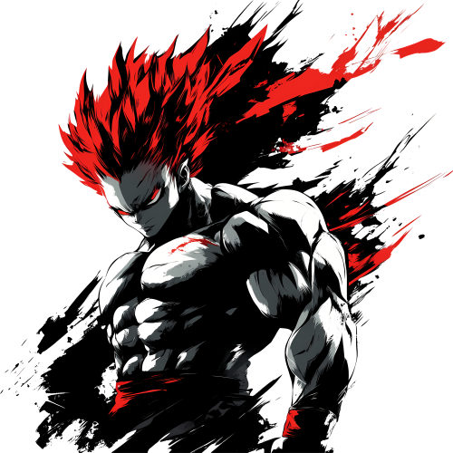 Garou One Punch Man Anime DTF T-Shirt Prints - Vibrant Custom Designs