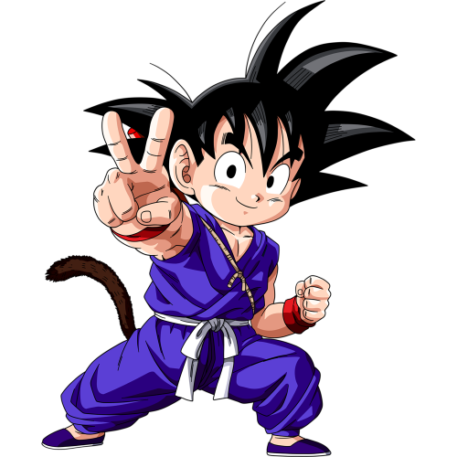 Goku Victory Pose Dragon DTF T-shirt Prints - Anime Streetwear Collection