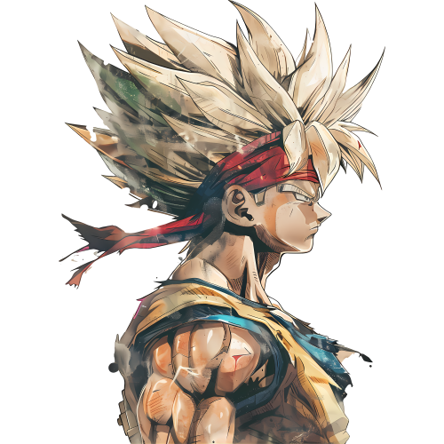 Goku Anime DTF T-Shirt Print - High-Quality, Vibrant Design for Streetwear Fashion