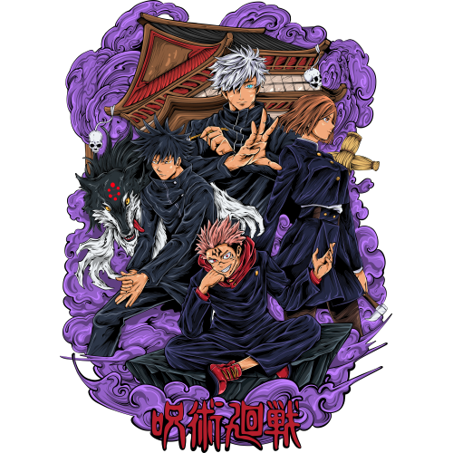 High-quality, vibrant Anime DTF t-shirt prints for streetwear enthusiasts