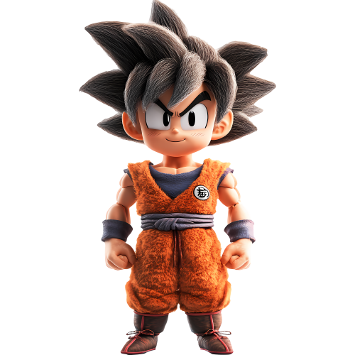 Kid Goku Anime DTF T-Shirt Print featuring custom design