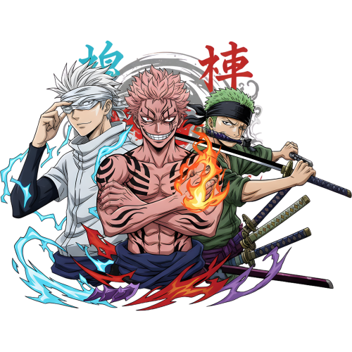 Vibrant Anime DTF T-Shirt Prints for Streetwear - Custom Designs