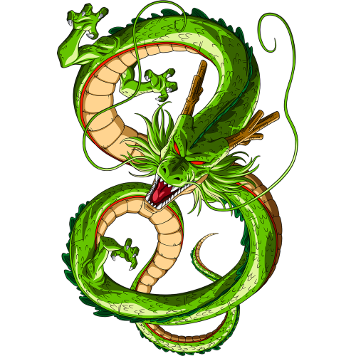 High-quality Anime DTF t-shirt with Shenron dragon design