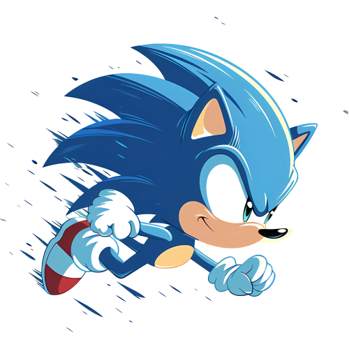 Custom Sonic the Hedgehog Anime DTF T-Shirt Prints - High-Quality and Vibrant Designs