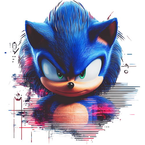 Sonic the Hedgehog Anime DTF t-shirt prints - Custom designs for fans