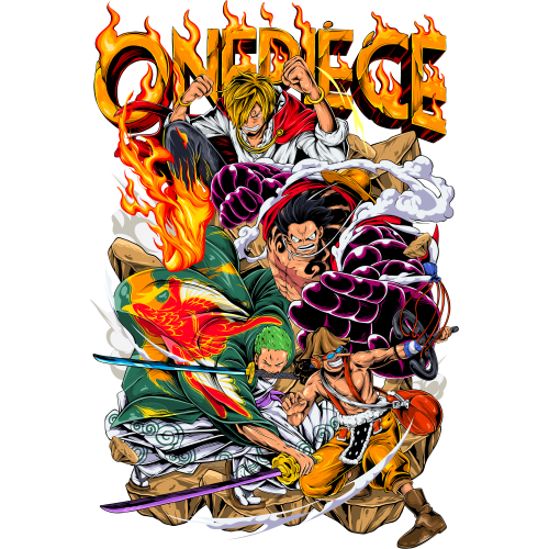 Custom Anime DTF T-Shirt Prints - Vecteezy Onepiece Power | High-Quality Apparel