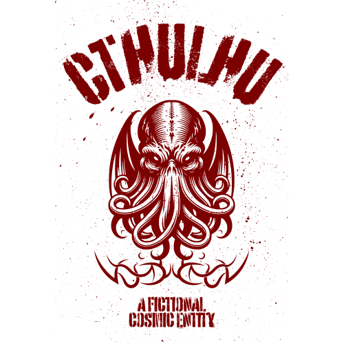 White Red Grunge Illustrative Anime DTF T-shirt Print
