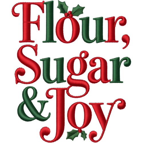 DTF Ink Transfer for Fabric - Flour Sugar and Joy Christmas Collection