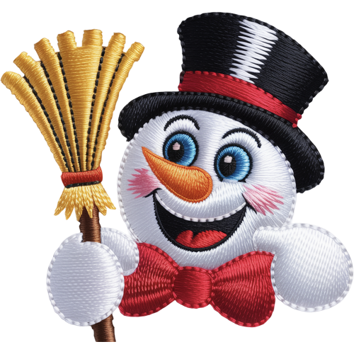 DTF Ink Transfer Printing for Fabric with Christmas Snowman Design