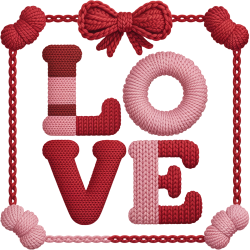 Custom DTF Transfers for T-Shirts & Apparel in Love Crochet Style