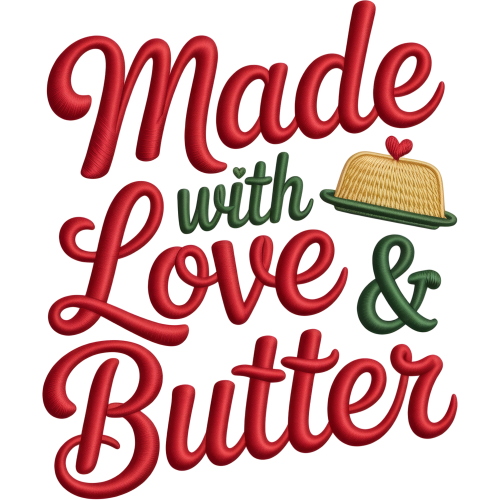 Custom DTF transfers for t-shirts and apparel created with love and butter