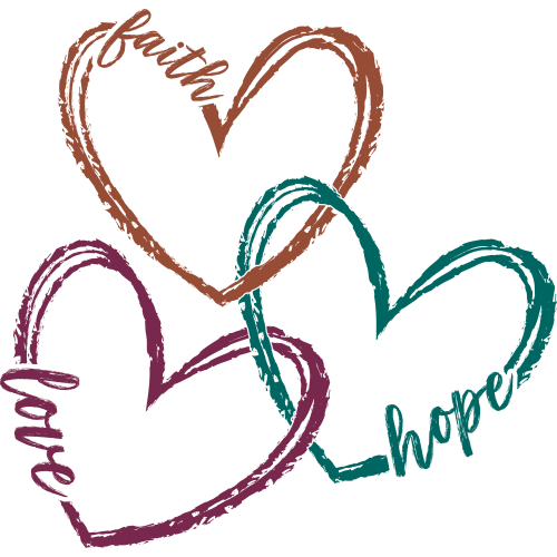 Premium Love Themed DTF Transfers for T-Shirts - Faith Hope Love Collection