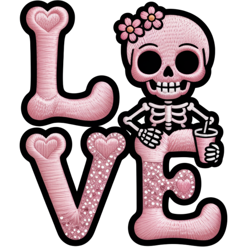 Love Pink DTF Transfers for T-Shirts - Premium Love Themed Designs