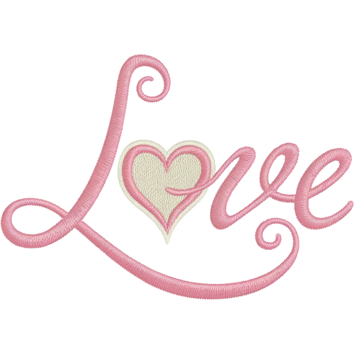 Pink Love DTF Transfers for T-Shirts - Love Category