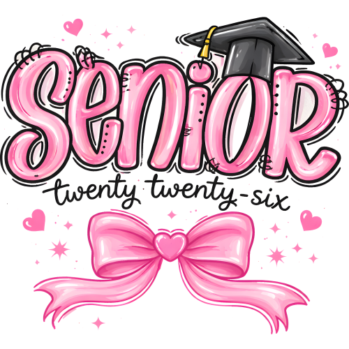 Senior twenty siz Love DTF Transfers for T-Shirts - Custom Printing