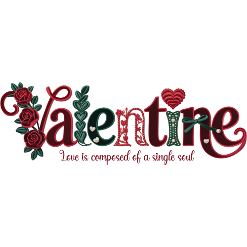 Vintage Rose Valentine Faux Love Themed DTF T-shirt Transfer