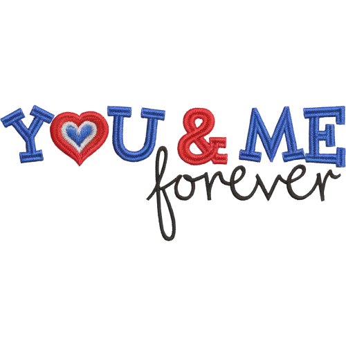 Love-themed DTF transfer design on a T-shirt