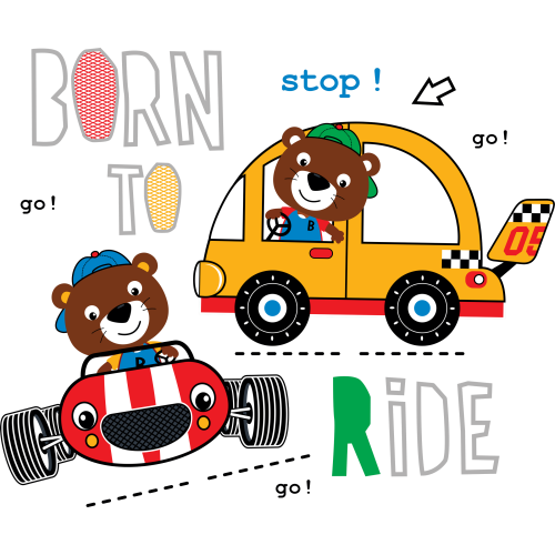 BORN TO RIDE UV DTF Ink Transfer Stickers - Custom Printing - Vibrant Designs