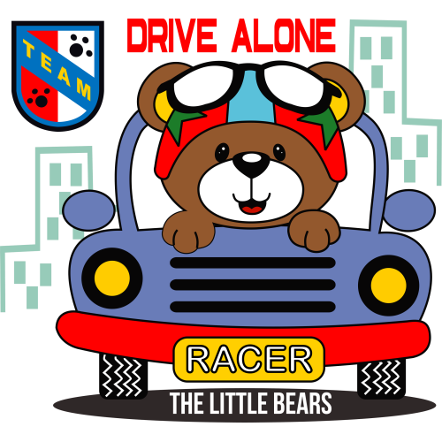 DRIVE ALONE UV DTF Ink Transfer Stickers - Custom Printing - Cartoon Category