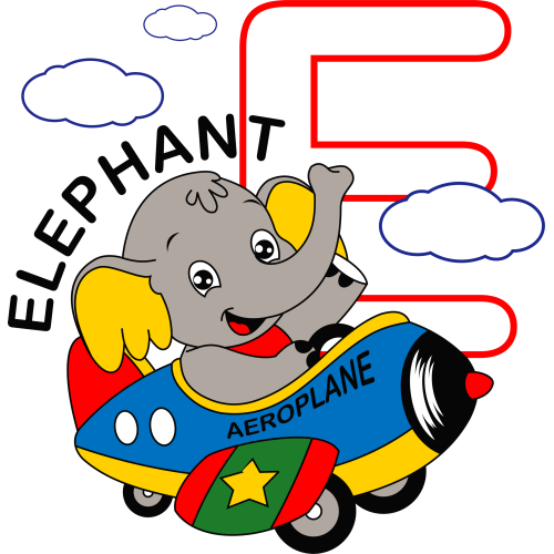 ELEPHANT E DTF Ink Transfer Stickers - Cartoons Category