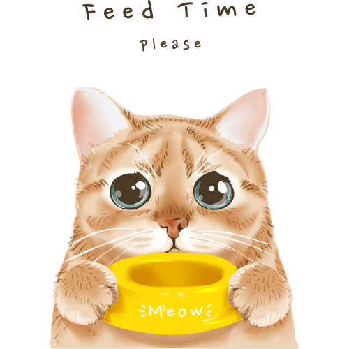 FEED TIME DTF Ink Transfer Stickers for Custom Printing - Cartoons Category