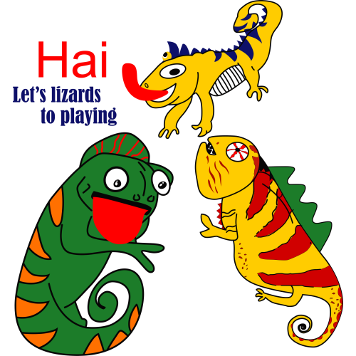 Custom UV DTF ink transfer stickers for Cartoons - HAI LETS PLAYING - High-quality printing solution