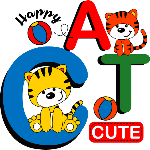 Happy Cat UV DTF Ink Transfer Stickers for Custom Printing