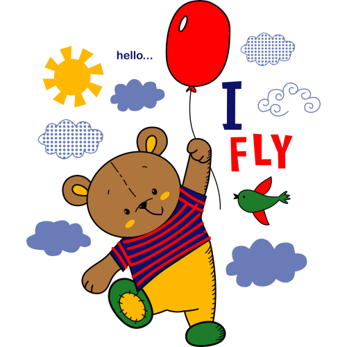 UV DTF ink transfer stickers for I FLY Cartoons