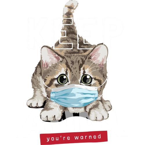 KEEP AWAY UV DTF ink transfer stickers for custom printing in Cartoons category