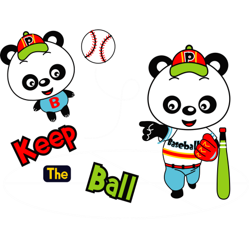 Custom UV DTF Ink Transfer Stickers for Cartoons - KEEP THE BALL