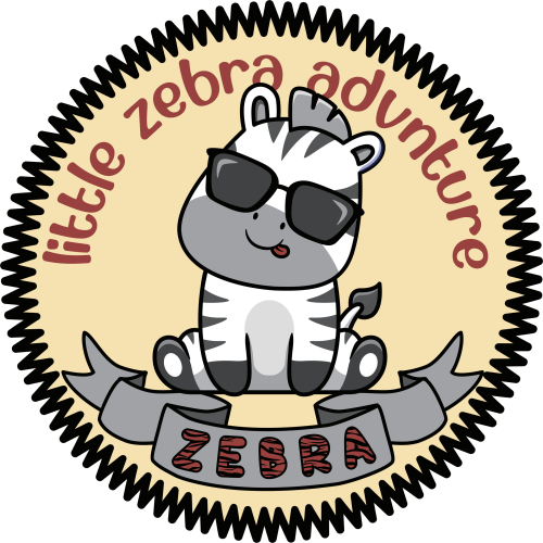 Little Zebra Adventure UV DTF Stickers for Glass Bottles
