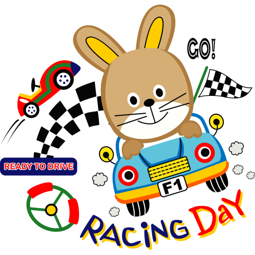 UVDTF Stickers for Glass Bottles - Racing Day Cartoons