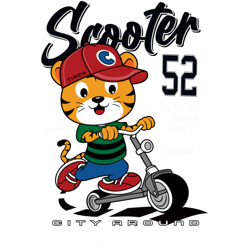 Custom DTF Stickers for Glass Bottle Printing featuring SCOOTER Cartoons