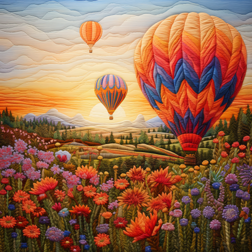 Hot Air Balloon DTF Printing Services - Nature-Themed Custom Designs