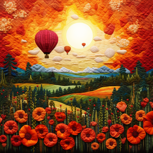 Hot Air Balloon Nature Print with DTF Printing Process