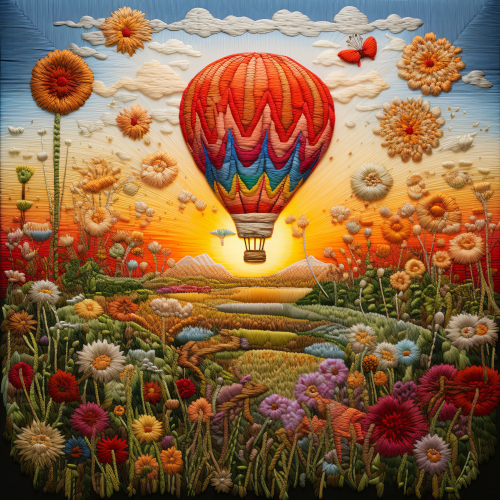 Hot Air Balloon Nature Collection DTF Printing Service