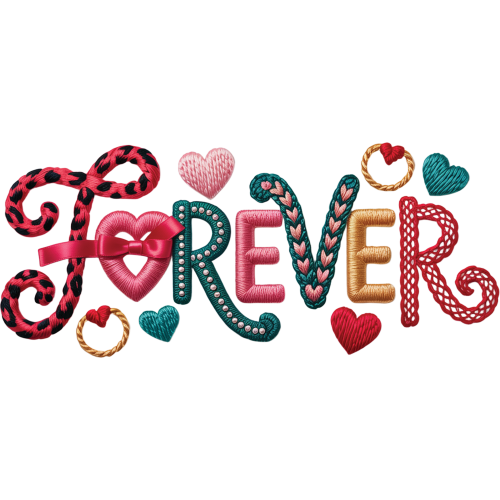 Coquette Forever Faux Quote Printing Services Logo