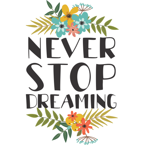 Floral quote design for custom DTF transfers and quote printing services