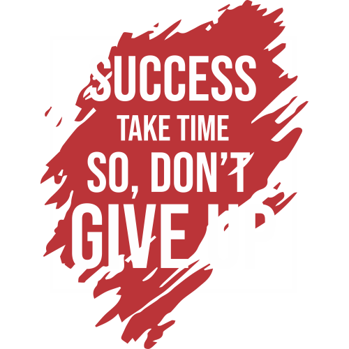 Motivational quote typeface design - Custom DTF Transfers for DIY Apparel