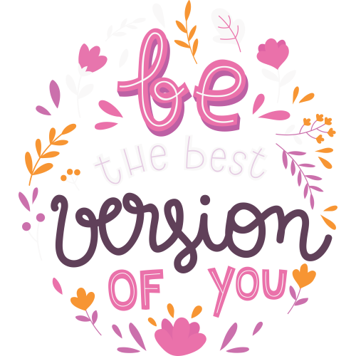 Positive message with flowers DTF transfers for custom quote printing