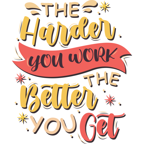 Motivational quote design on fabric for DTF transfers