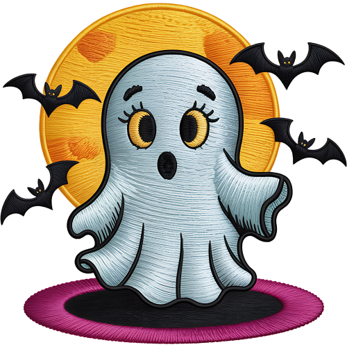 Cute Halloween Ghost DTF T Shirt Printing Service in Ahmedabad