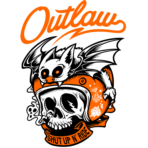High-Definition Skull Cartoon DTF Transfers for Streetwear - Crack-Resistant and Bold Gothic Detail
